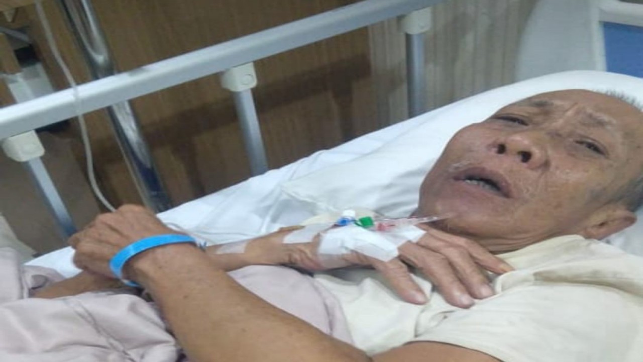 Pak Ogah dirawat di rumah sakit/ist