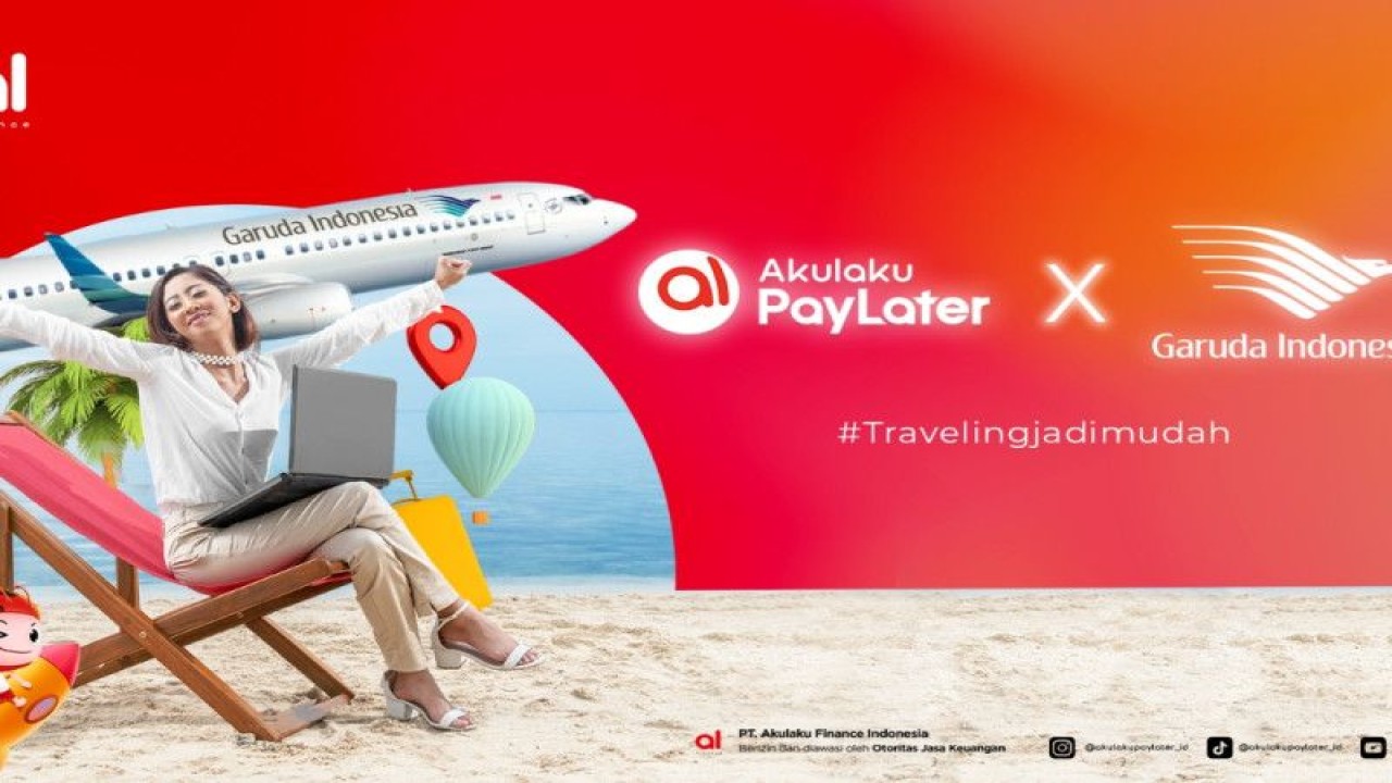 Akulaku PayLater tersedia sebagai salah satu pilihan metode pembayaran untuk pembelian tiket penerbangan Garuda Indonesia melalui browser desktop pada website garuda-indonesia.com. (ANTARA/HO-Akulaku)