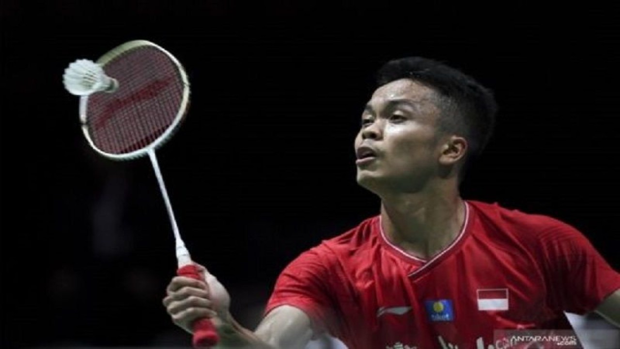 Anthony Sinisuka Ginting. (ANTARA FOTO/Sigid Kurniawan/hp.)