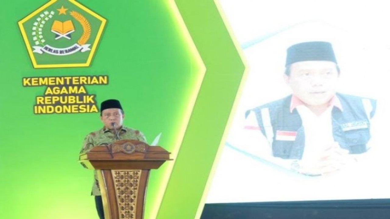 Direktur Bina Haji Direktorat Jenderal Penyelenggaraan Haji dan Umrah Kemenag Arsad Hidayat dalam Muzakarah Perhajian yang digelar di Pesantren Salafiyah Syafi'iyyah Situbondo, Selasa (29/11/2022). (ANTARA/HO-Kemenag)