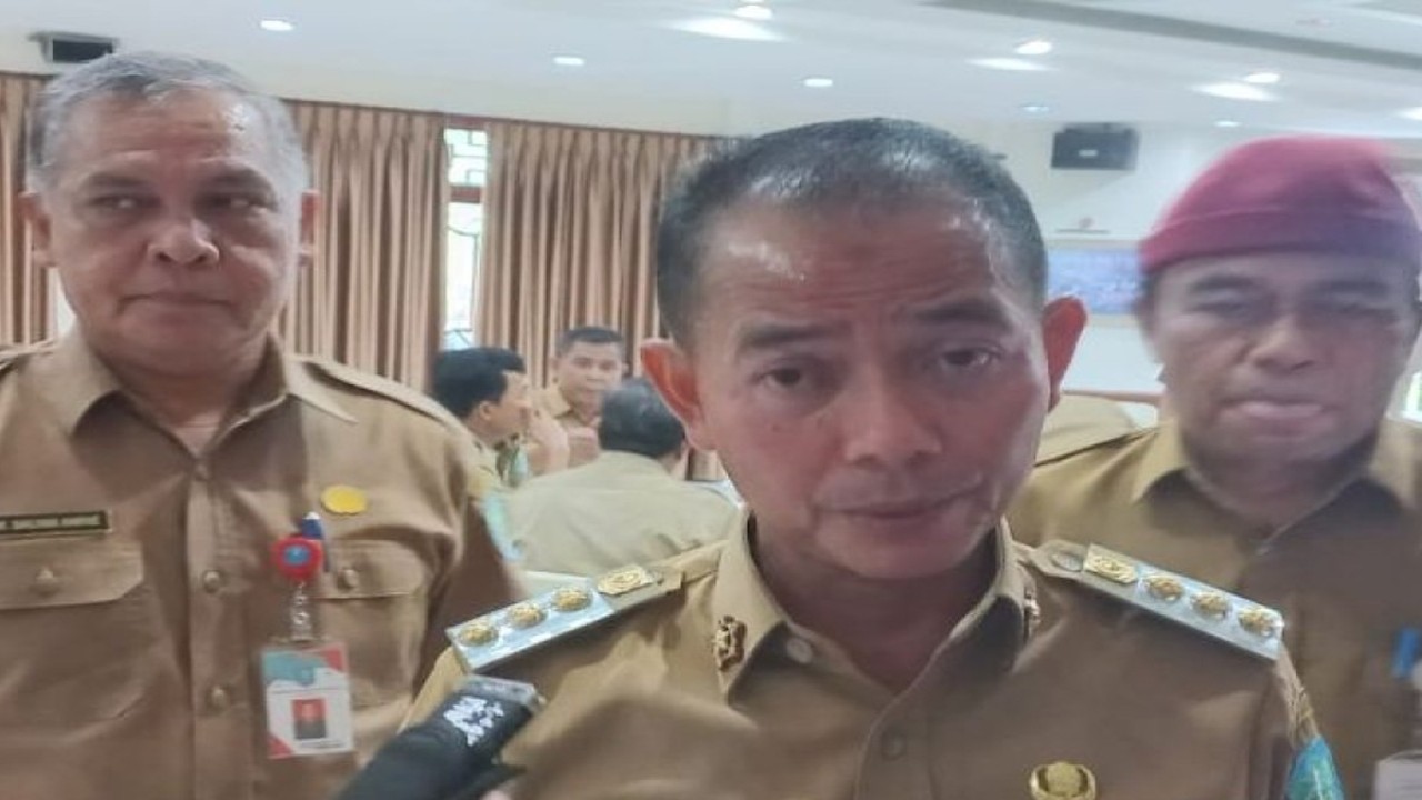 Bupati Bangka Mulkan. (ANTARA/Kasmono)