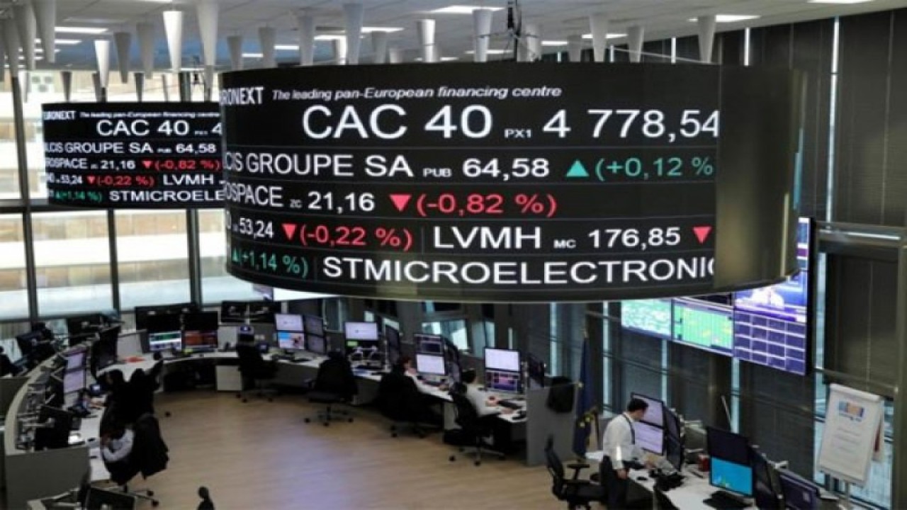 Ilustrasi: Indeks acuan CAC 40, Bursa saham Prancis (Reuters)