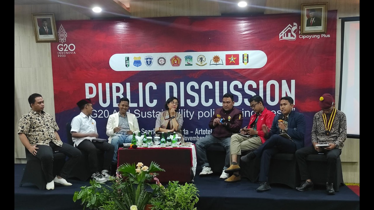 Diskusi terkait KTT G20 Bali, yang digelar kelompok Cipayung Plus.