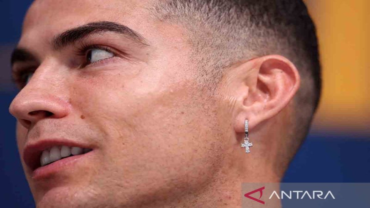 Cristiano Ronaldo. ANTARA FOTO/REUTERS/Pedro Nunes/rwa.