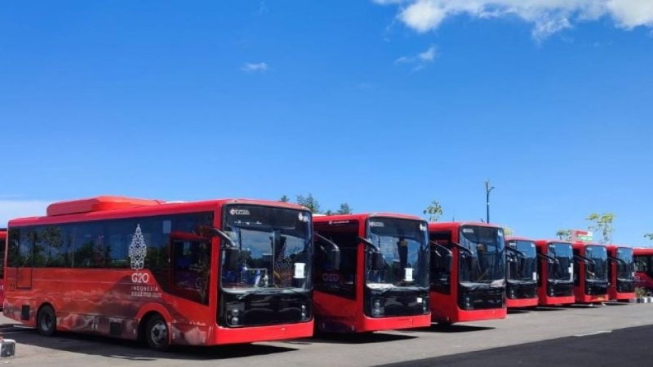 DAMRI siap operasikan 24 Bus Listrik untuk dukung KTT G20 Bali. ANTARA/HO-DAMRI