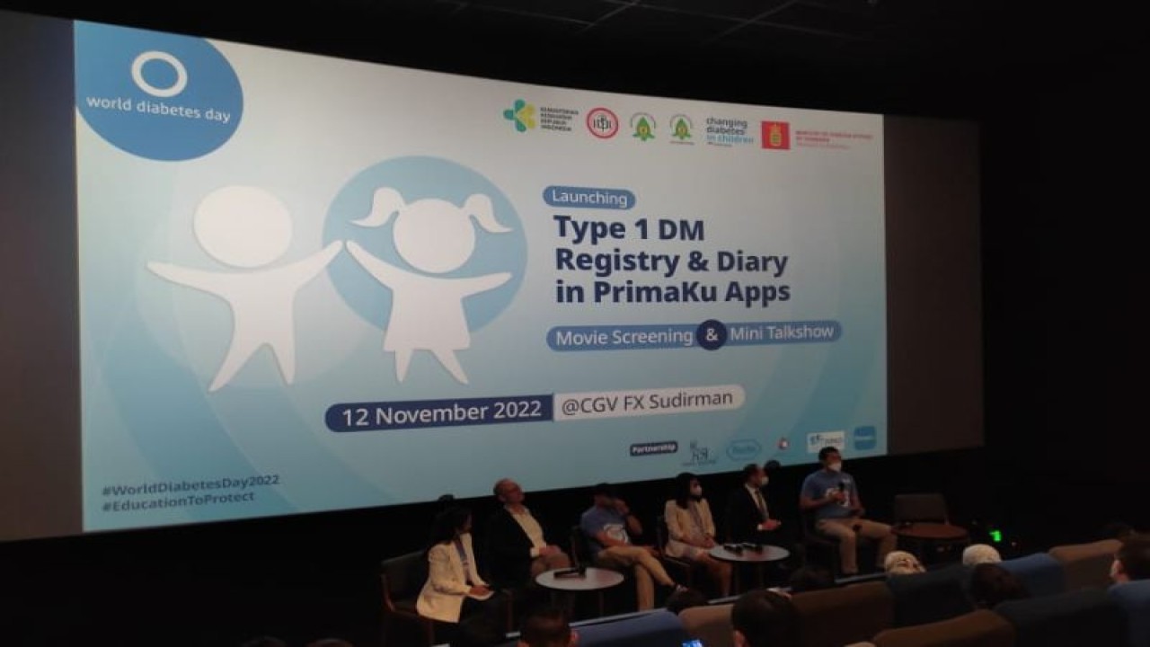 Agenda peluncuran fitur Diabetes Registry & Diary di aplikasi PrimaKu hasil kerja sama Kementerian Kesehatan RI dengan perusahaan kesehatan global asal Denmark, Novo Nordisk, Sabtu (12/11/2022) di Bandung, Jawa Barat, untuk penanganan kasus Diabetes Tipe 1 pada anak-anak di Indonesia. (ANTARA/HO-Novo Nordisk).