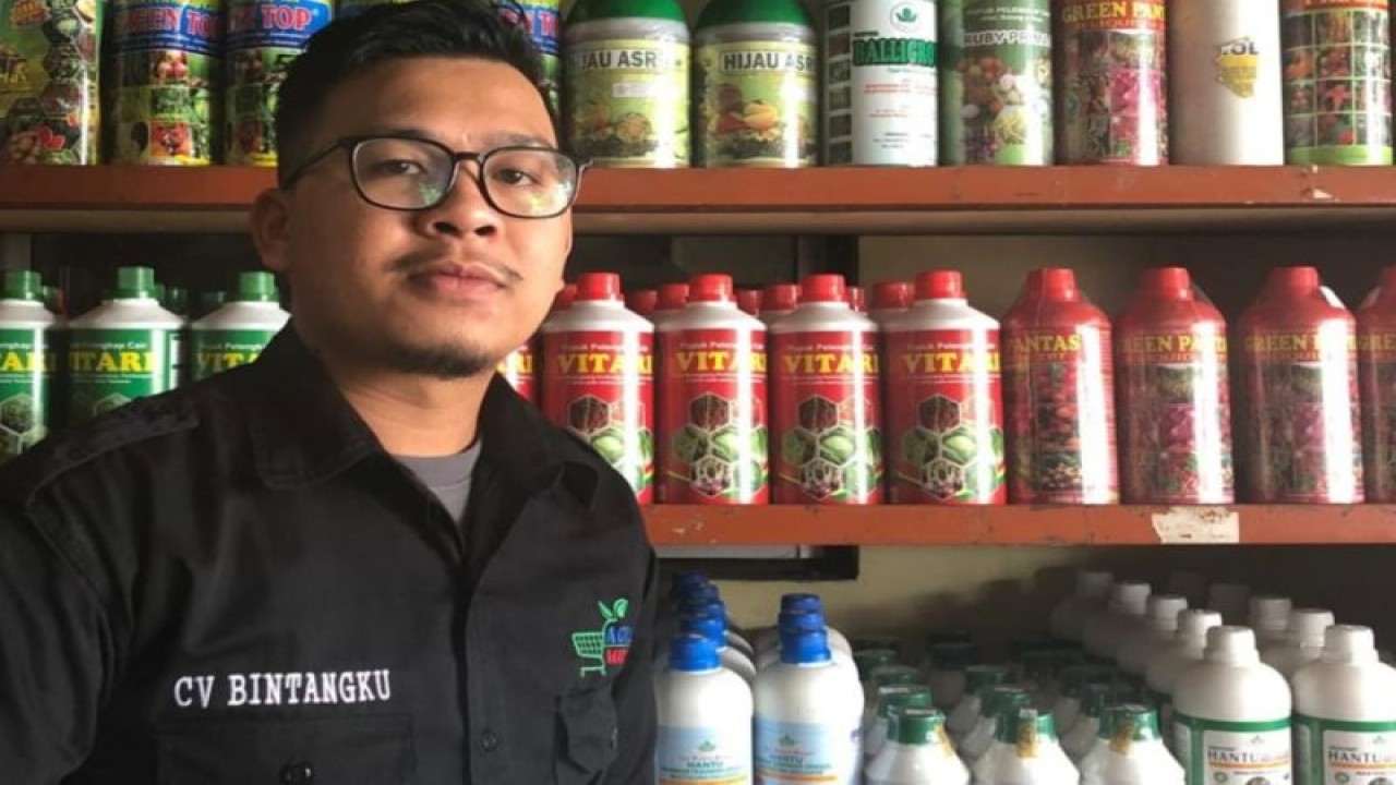 Dwiki Riyantho Pasaribu selaku ketua tim pengembangan Toko Tani dan My Agromart (ANTARA/HO)