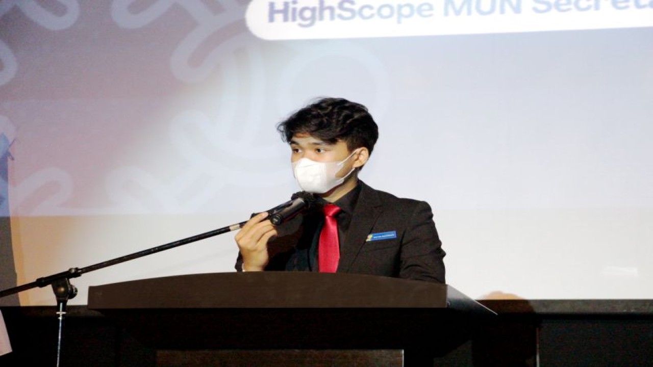 Ilustrasi siswa mengikuti HighScope Model United Nations (HSMUN) 2022  di Jakarta, pada 21 November hingga 24 November 2022. (ANTARA/HO- Dokumentasi Pribadi)