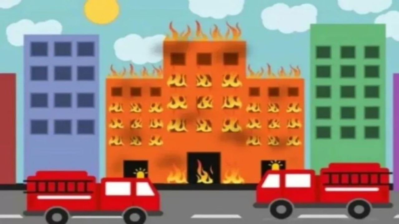 Ilustrasi kebakaran gedung. ANTARA/Insan Faizin Mub