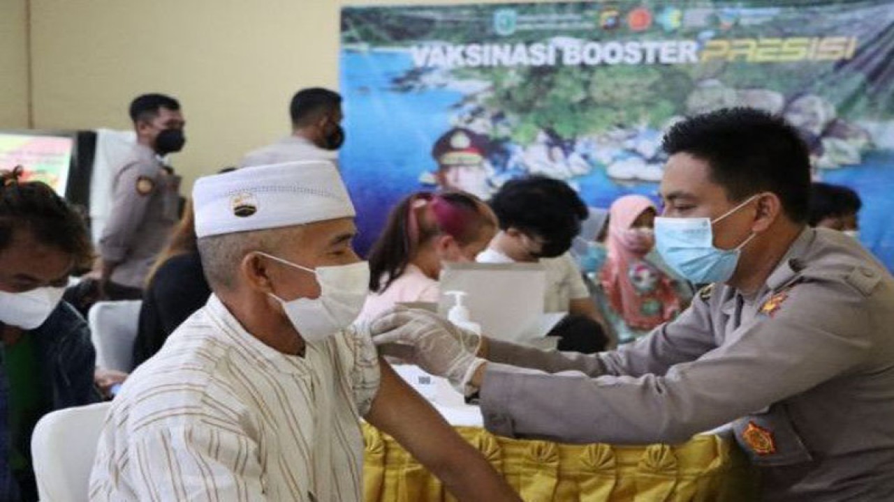 Ilustrasi, Satgas Penanganan COVID-19 Babel menggencarkan vaksinasi booster. ANTARA (Aprionis)