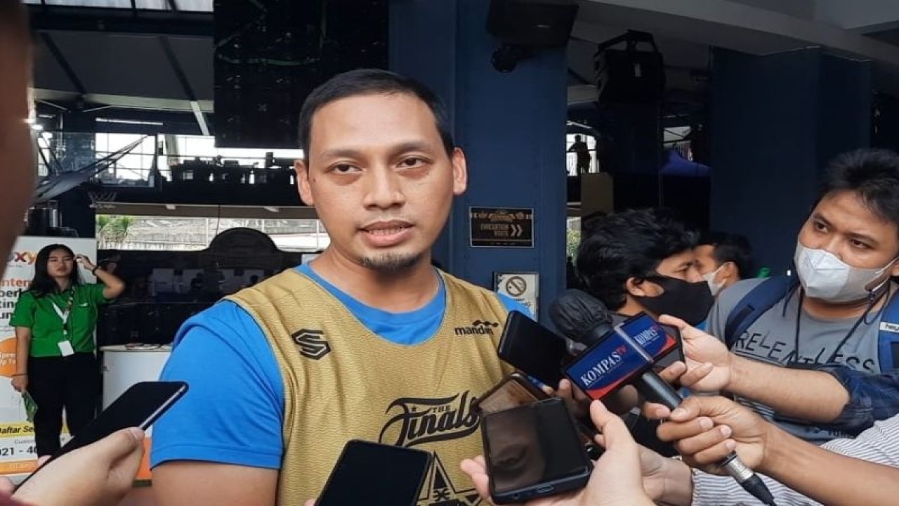 Direktur PT Supersport Sensation (SSS) International, Azwan Karim selaku penyelenggara Livin by Mandiri Indonesia 3X3 Tournament 2022 di  Atrium Cilandak Town Square (Citos), Jakarta, Minggu (27/11/2022). ANTARA/HO-Indonesia 3X3 Tournament