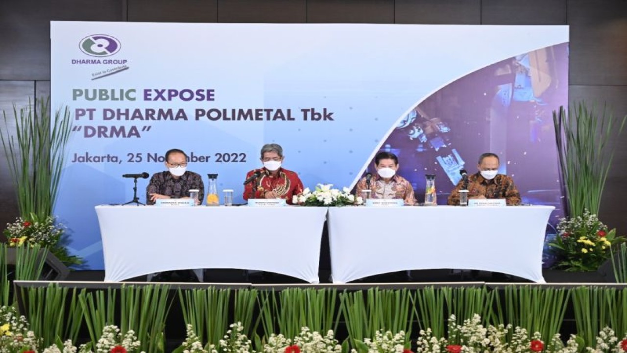 Jajaran direksi PT Dharma Polimetal Tbk (DRMA) (ANTARA/HO-DRMA)