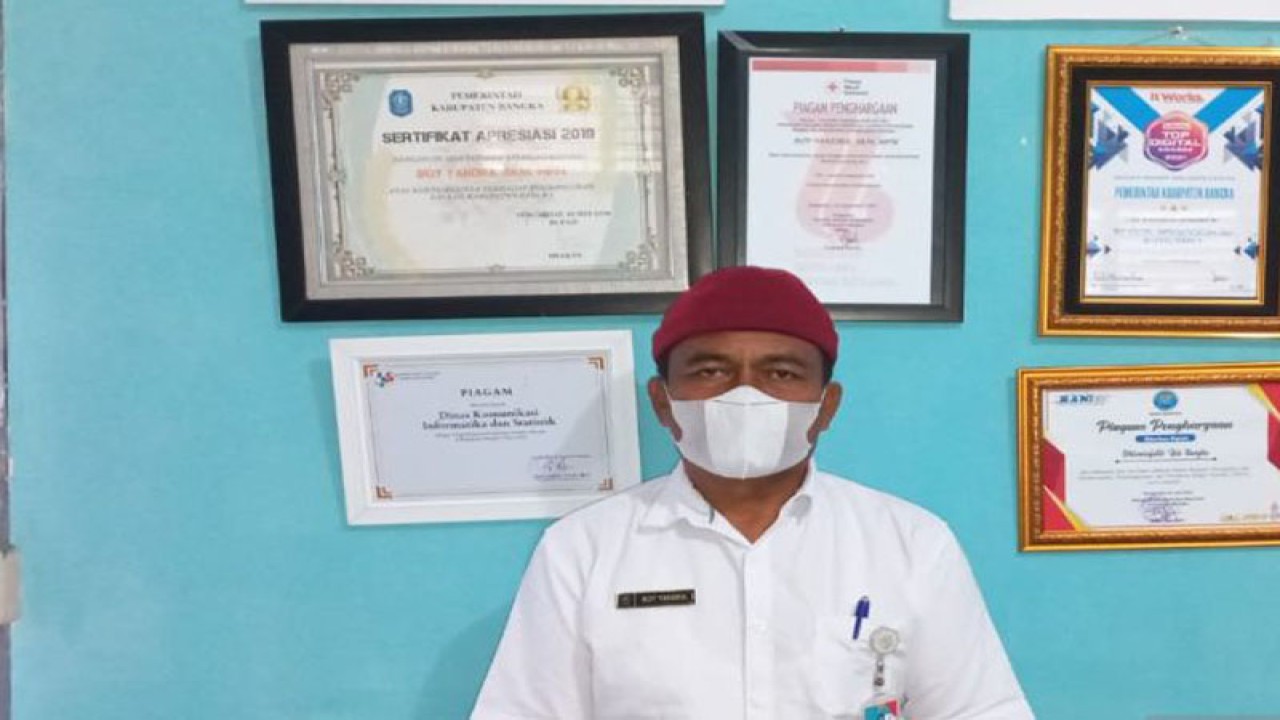 Juru Bicara Satgas COVID-19 Kabupaten Bangka Boy Yandra (ANTARA/Kasmono)
