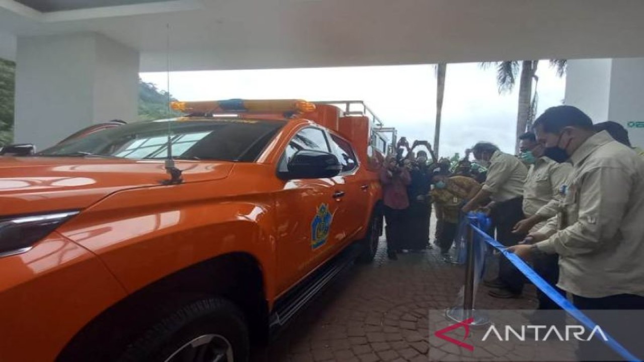 Kemenkes meluncurkan mobil suvei fektor atau pemburu nyamuk di Pangkalpinang, Selasa. ANTARA (Aprionis)