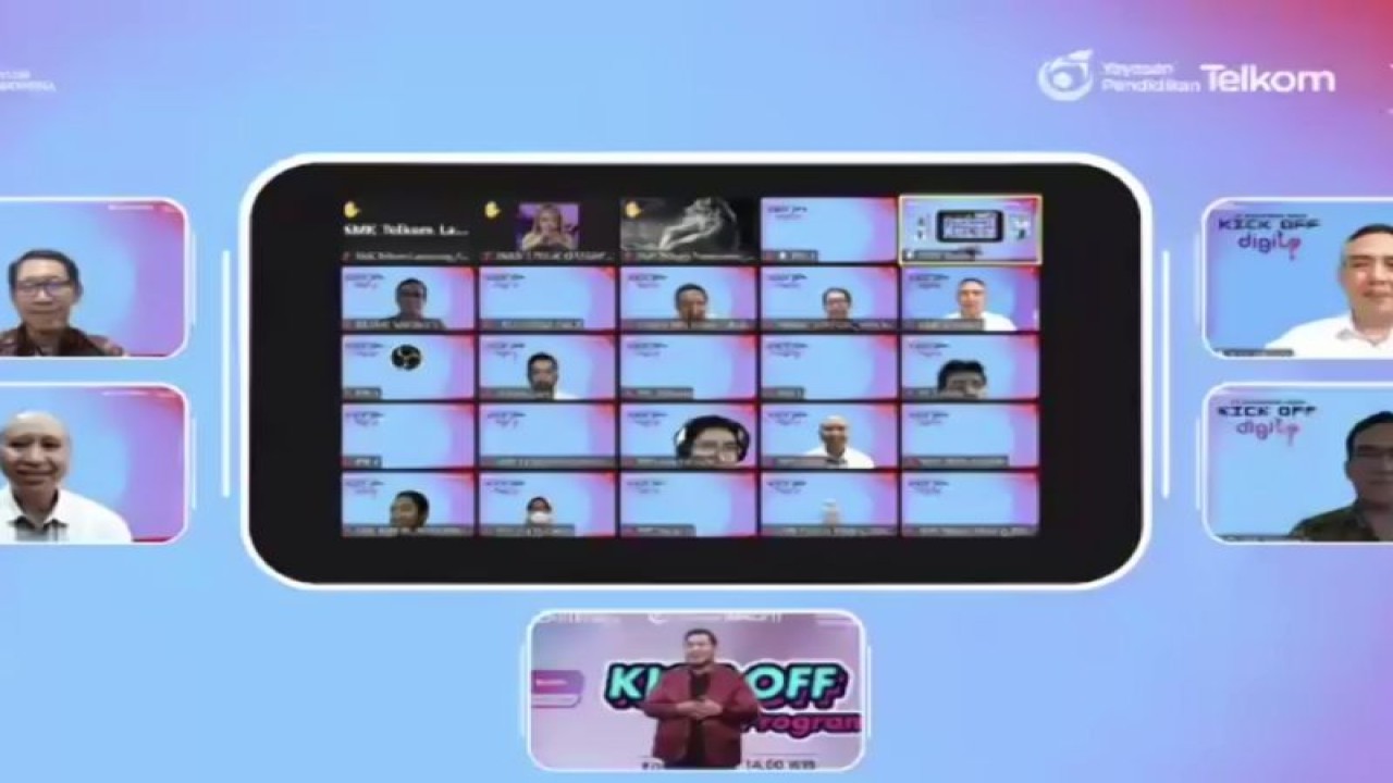 Kick Off Telkom Digi-Up 2022 yang dihelat secara daring pada pekan lalu (November 2022). (ANTARA/Corporate Communication PT Telkom Indonesia (Persero) Tbk)