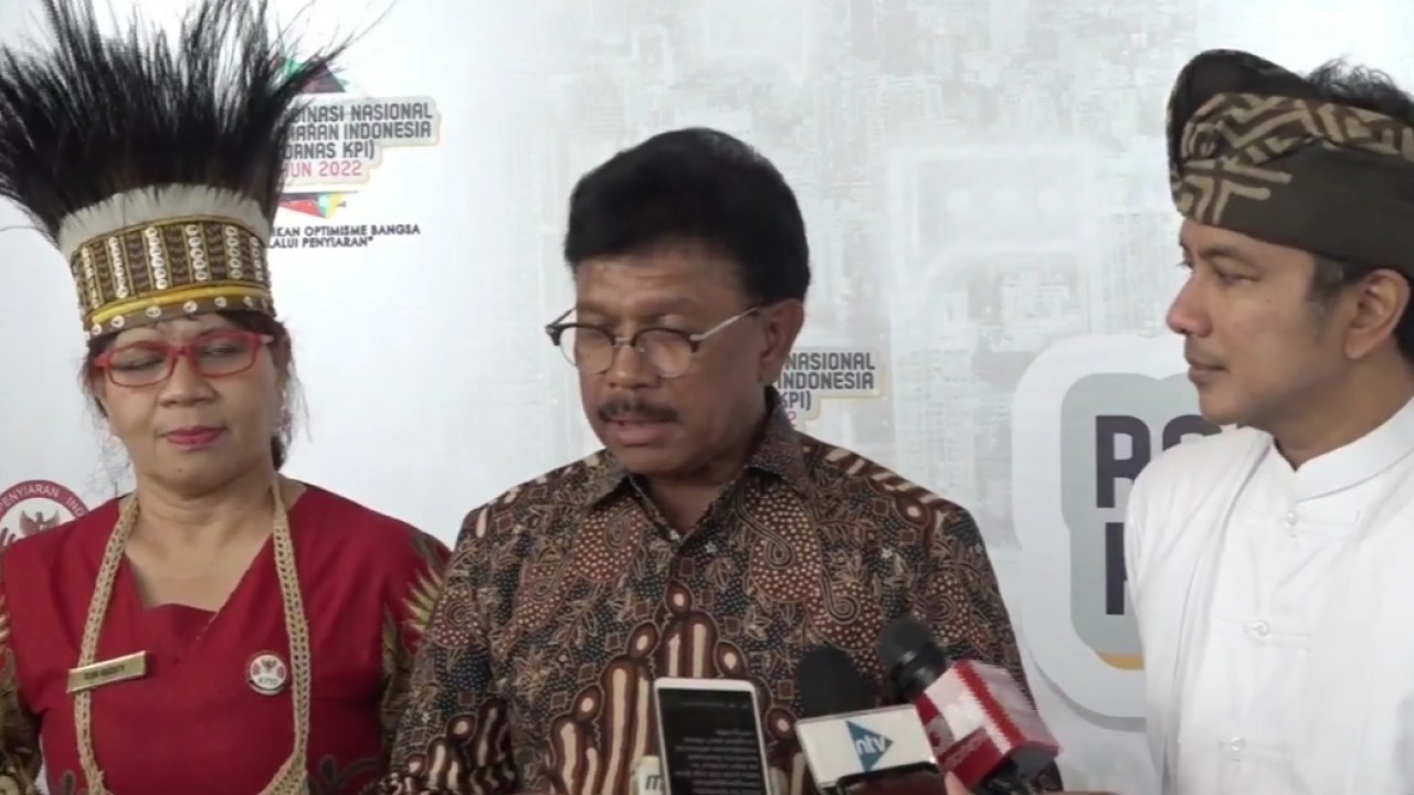 Menkominfo Johnny G Plate hadir di Rakornas KPI 2022/istimewa