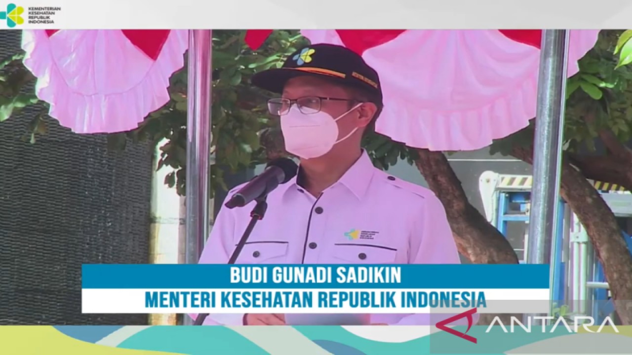 Menteri Kesehatan RI Budi Gunadi Sadikin dalam acara peringatan Hari Kesehatan Nasional ke-58 bertajuk "Bangkit Indonesia-ku Sehat Negeriku", Jakarta, Sabtu (12/11/2022). (ANTARA/Anita Permata Dewi)