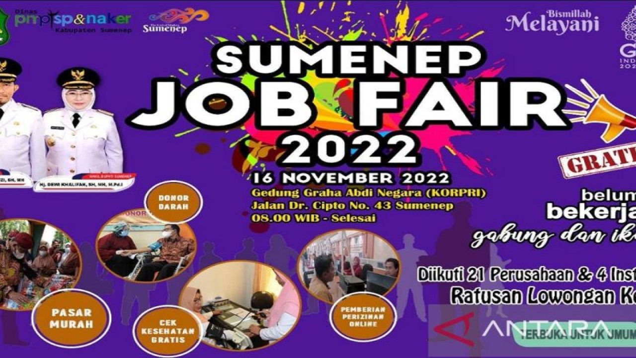 Penguman bursa kerja oleh Pemkab Sumenep (ANTARA/HO-Kominfo Sumenep)