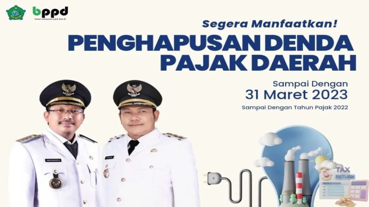 Pengumuman penghapusan denda untuk sembilan jenis pajak daerah dalam rangka peringatan hari jadi ke-164 Kabupaten Sidoarjo. (ANTARA/HO-Pemkab Sidoarjo)