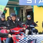 PLN UIW Babel touring sosialisasikan sepeda motor listrik di Kota Pangkalpinang. (ANTARA/HO-Humas PLN Babel)-1669710023