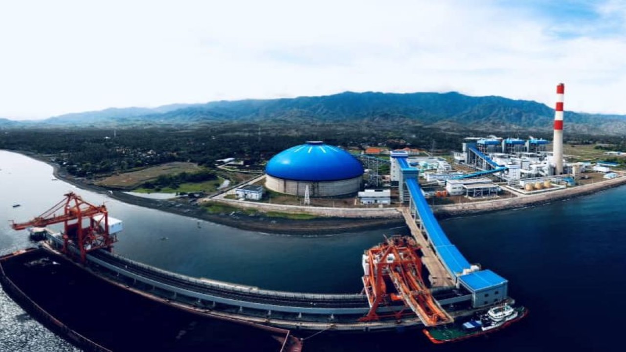 Lokasi pembangkit listrik tenaga uap (PLTU) Celukan Bawang di Kabupaten Buleleng, Bali. (ANTARA/HO-CHC)
