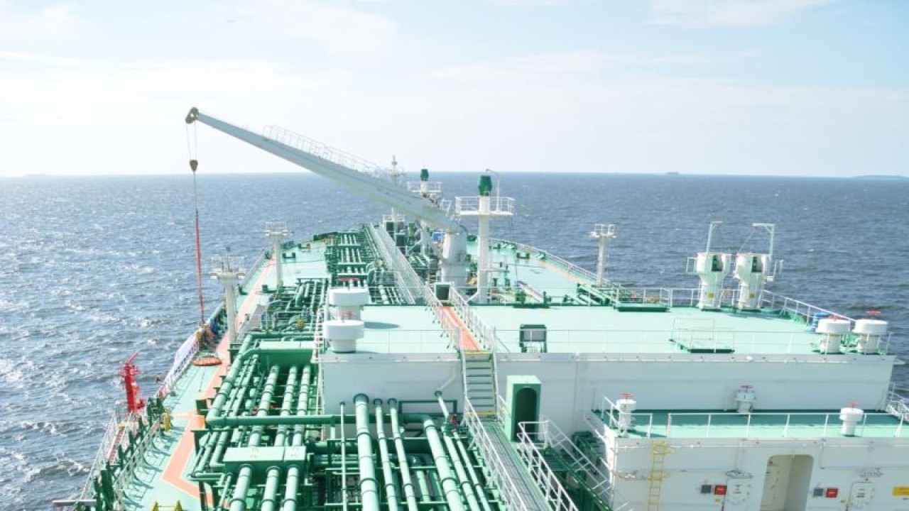 Salah satu kapal milik PT Pertamina International Shipping. ANTARA/HO-PIS.
