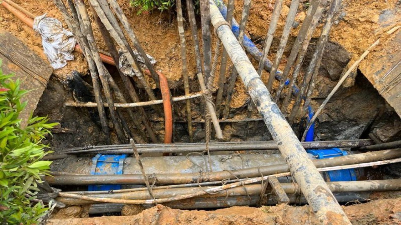 Sambungan perumdam. (ANTARA/HO-Perumdam)