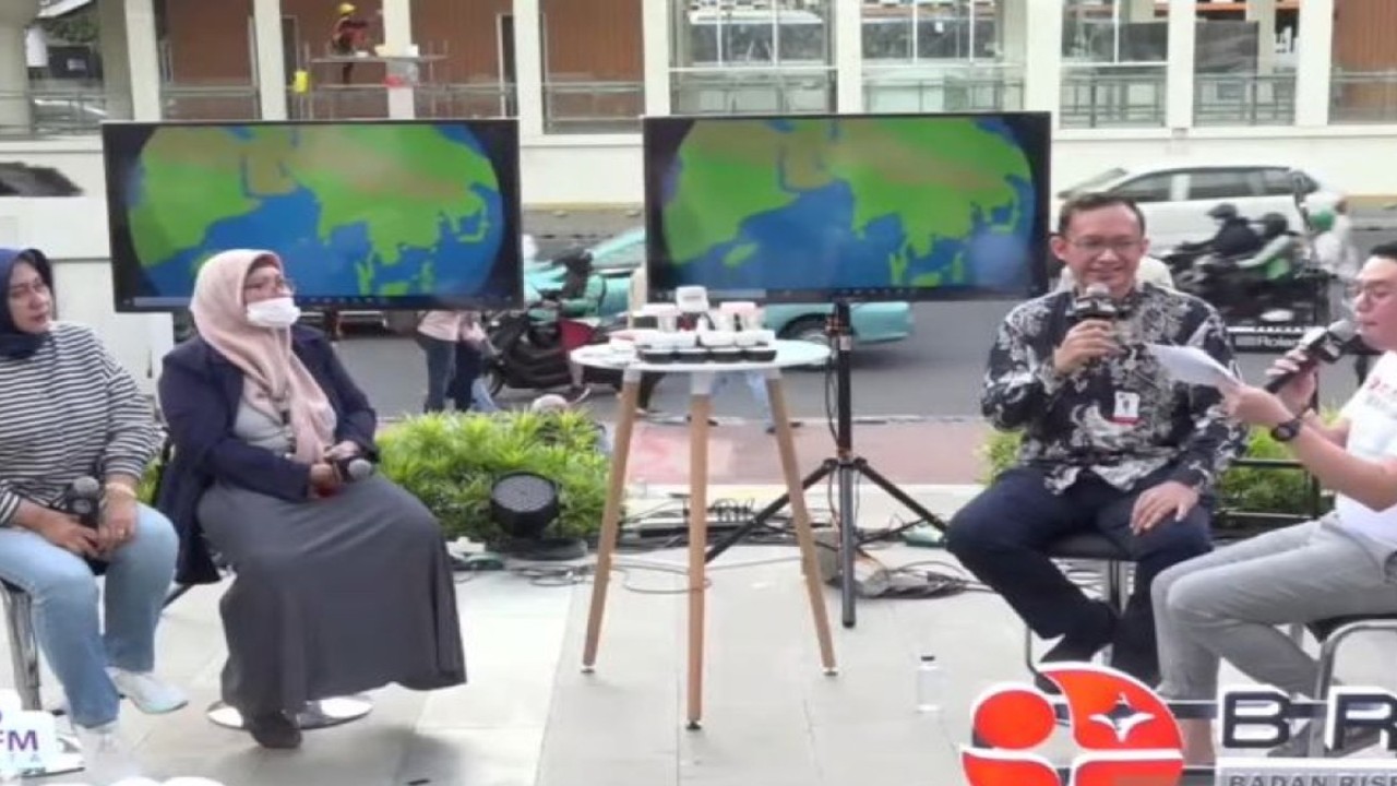 Tangkapan layar Tayang bincang BRIN Science Show di anjungan Sarinah Jakarta Pusat, Jumat (11/11/2022). (ANTARA/Asep Firmansyah)