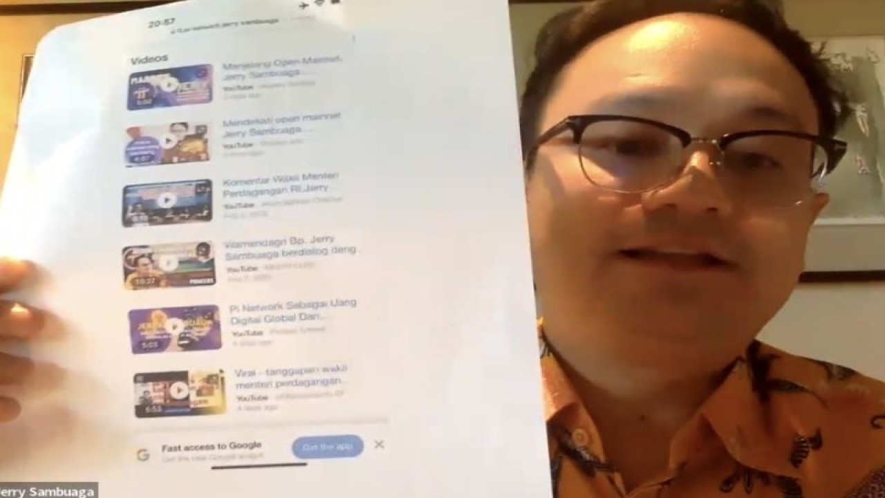 Wakil Menteri Perdagangan Jerry Sambuaga saat menggelar konferensi pers di Jakarta, Kamis (10/11/2022). (ANTARA/ Tangkapan Layar Aplikasi Zoom)