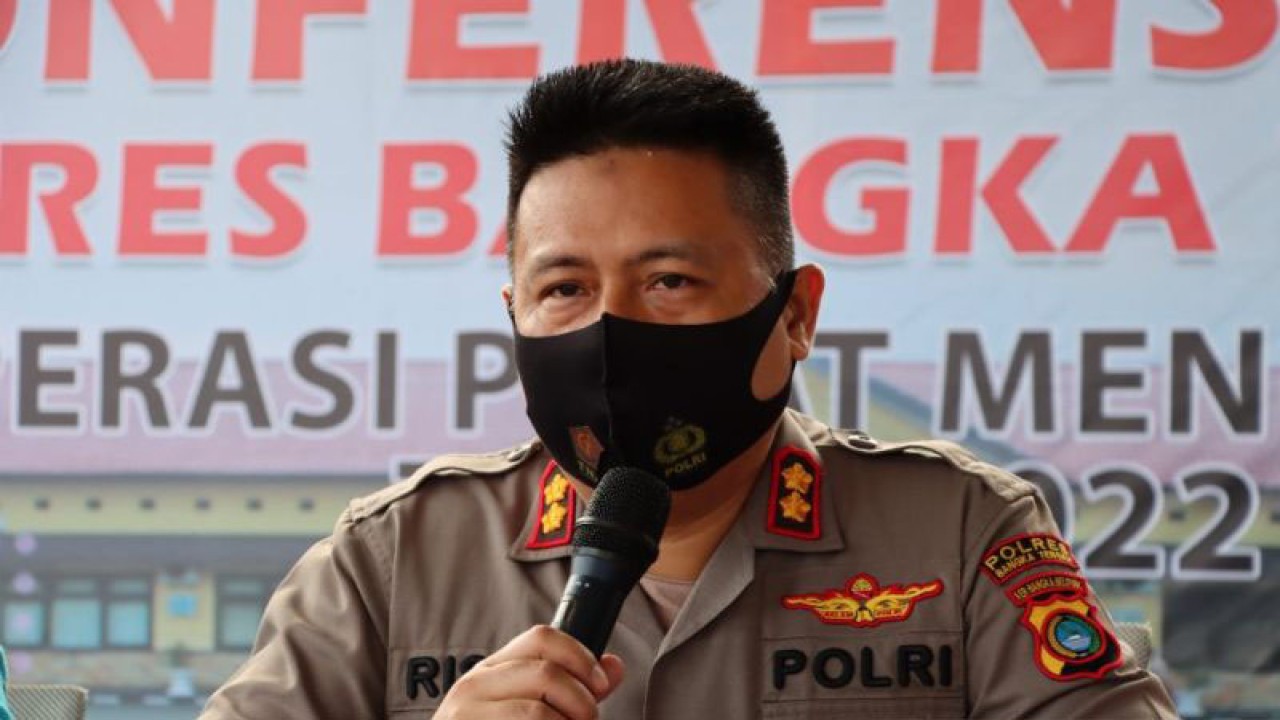 Kapolres Bangka Tengah, AKBP Moch Risya Mustario (ANTARA/Ahmadi)