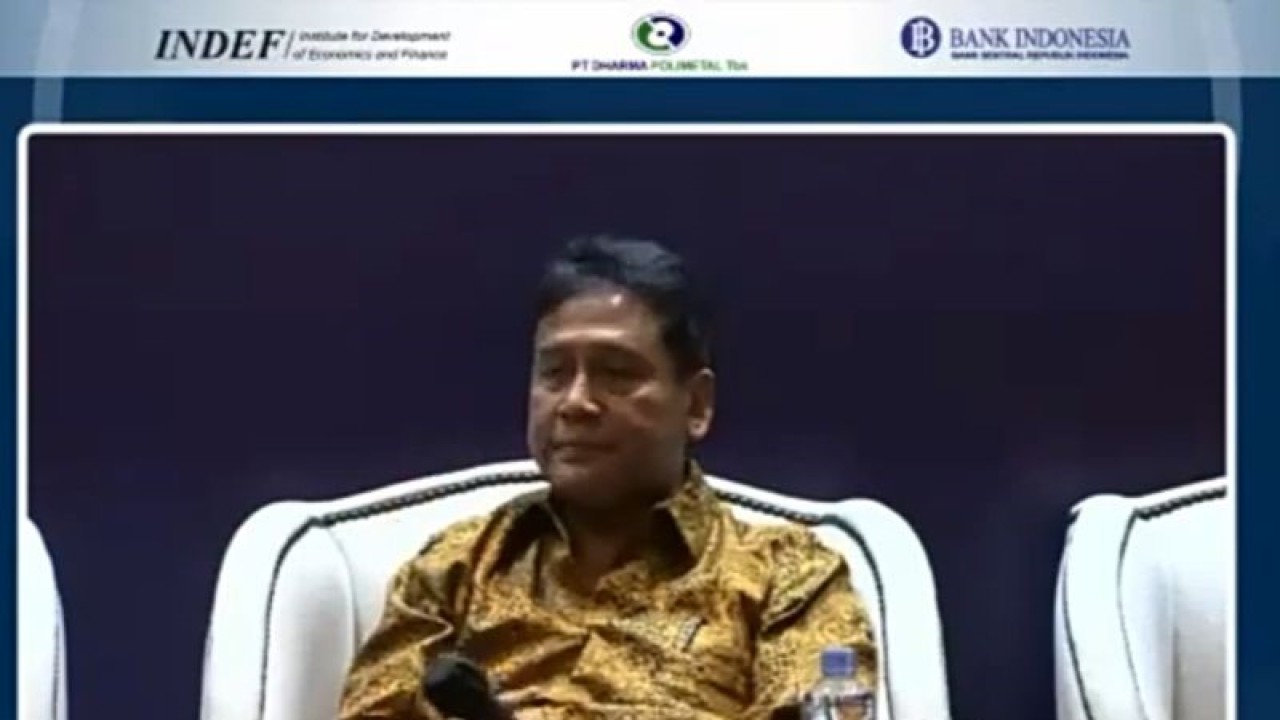 Tangkapan layar Ketua Umum Asosiasi Pengusaha Indonesia (Apindo) Hariyadi Sukamdani dalam webinar Proyeksi Ekonomi Indonesia yang dipantau di Jakarta, Senin (5/12/2022). (ANTARA/Sanya Dinda)