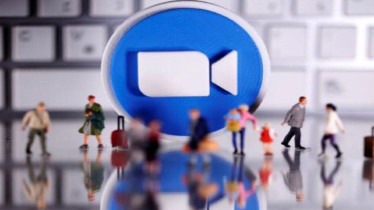 Ilustrasi aplikasi Zoom. (ANTARA/Reuters).