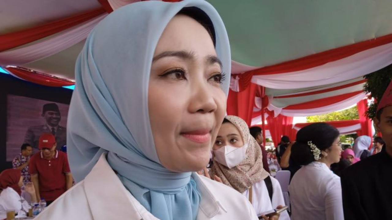 Istri Gubernur dan Ketua PKK Jawa Barat Atalia Praratya Kamil di Kota Bengkulu. ANTARA/Anggi Mayasari