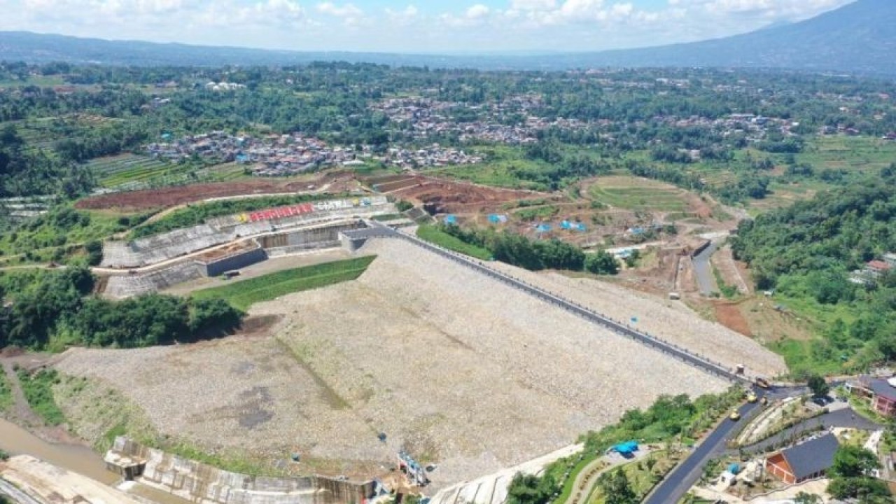 Bendungan Ciawi di Kecamatan Megamendung, Kabupaten Bogor, Jawa Barat. (ANTARA/HO-Ditjen SDA)