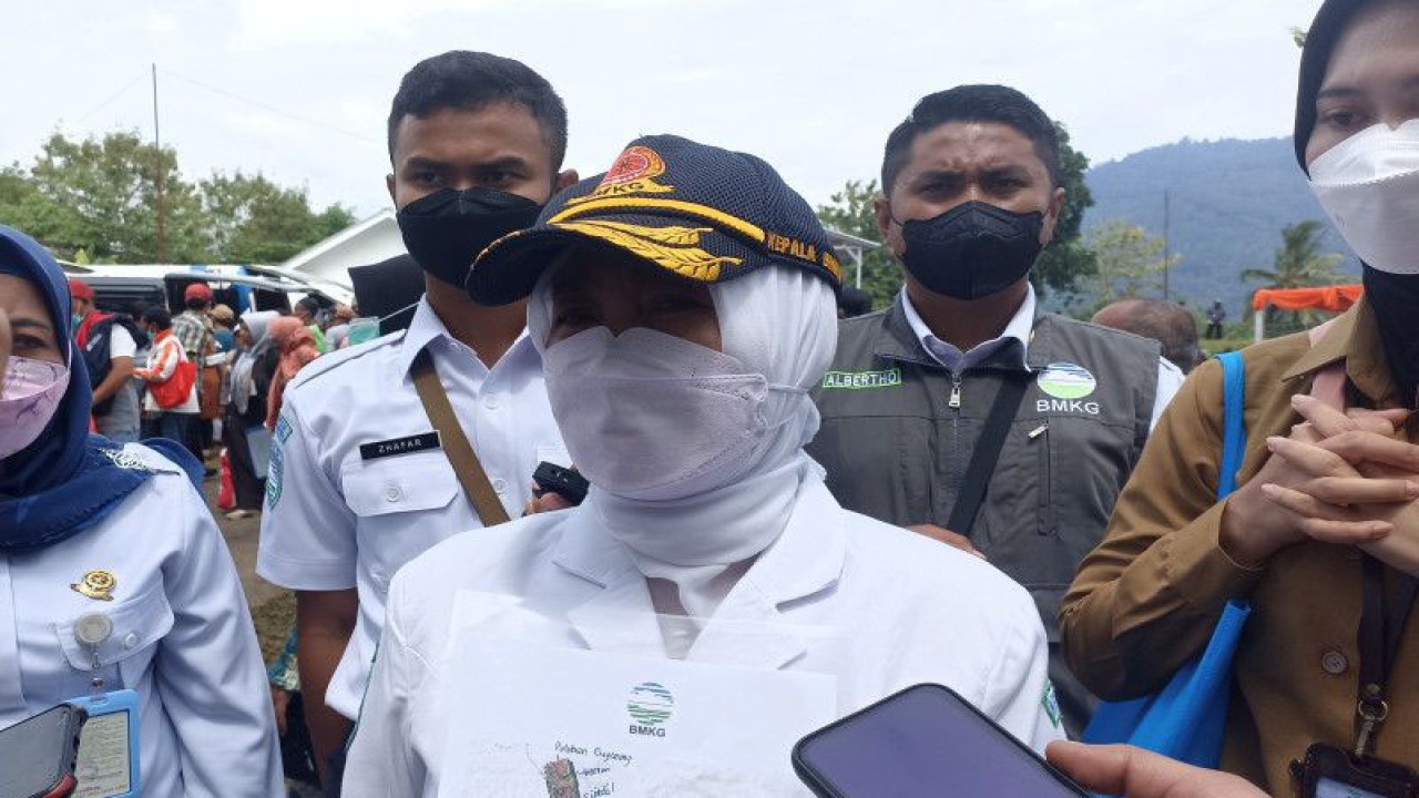 Kepala (BMKG) Dwikorita Karnawati.(ANTARA/Ahmad Fikri).