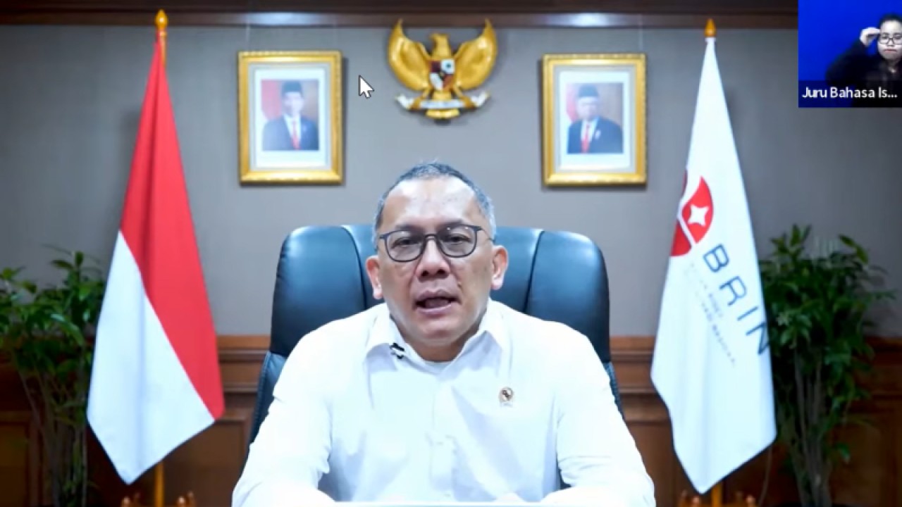 Kepala Badan Riset dan Inovasi Nasional (BRIN) Laksana Tri Handoko. ANTARA/Martha Herlinawati Simanjuntak