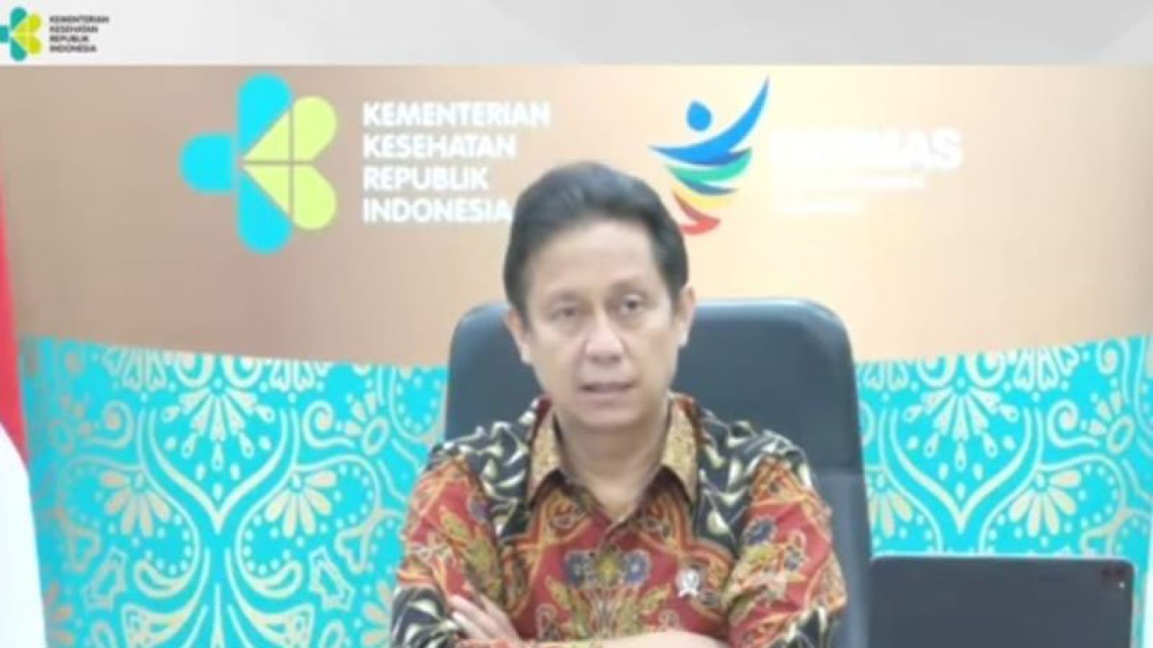 Menteri Kesehatan RI Budi Gunadi Sadikin saat menyampaikan keterangan pers secara virtual yang diikuti dari Jakarta, Kamis (15/12/2022), terkait bantuan biaya hidup bagi dokter magang. (ANTARA/Andi Firdaus)
