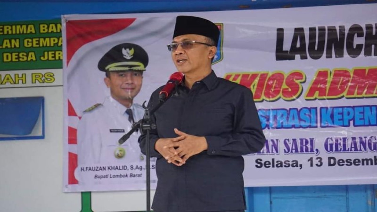 Bupati Lombok Barat H Fauzan Khalid. (ANTARA/HO-Prokopim Lobar)