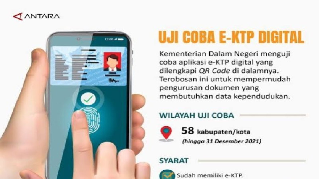 Cara mendapatkan KTP Digital. ANTARA/HO-Kemendagri.