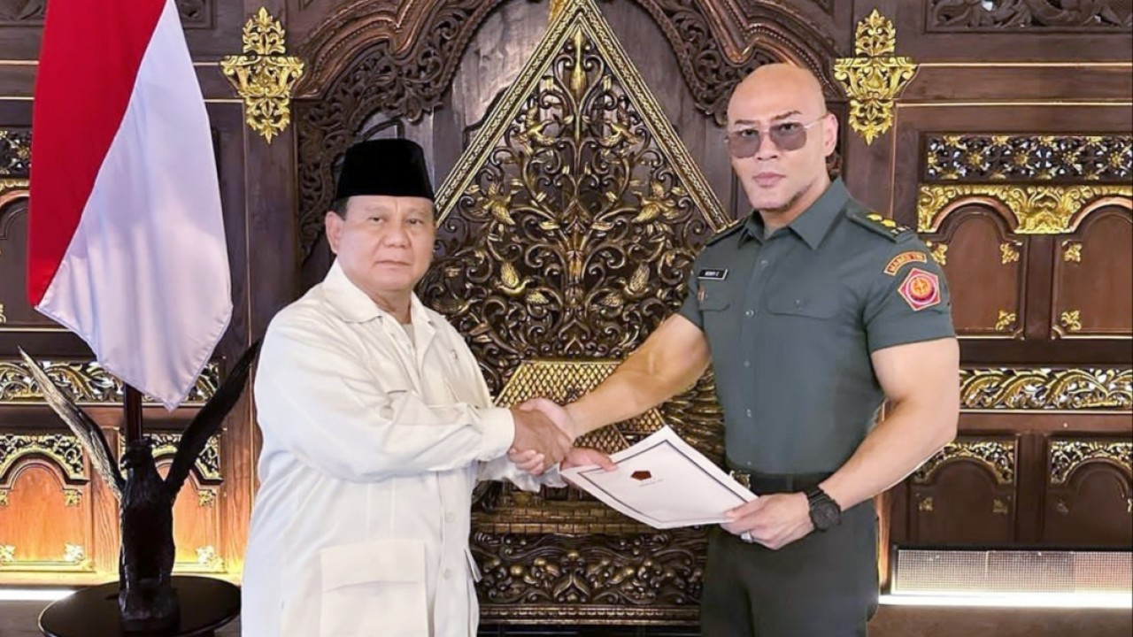 Deddy Corbuzier dan Menhan Prabowo/Instagram