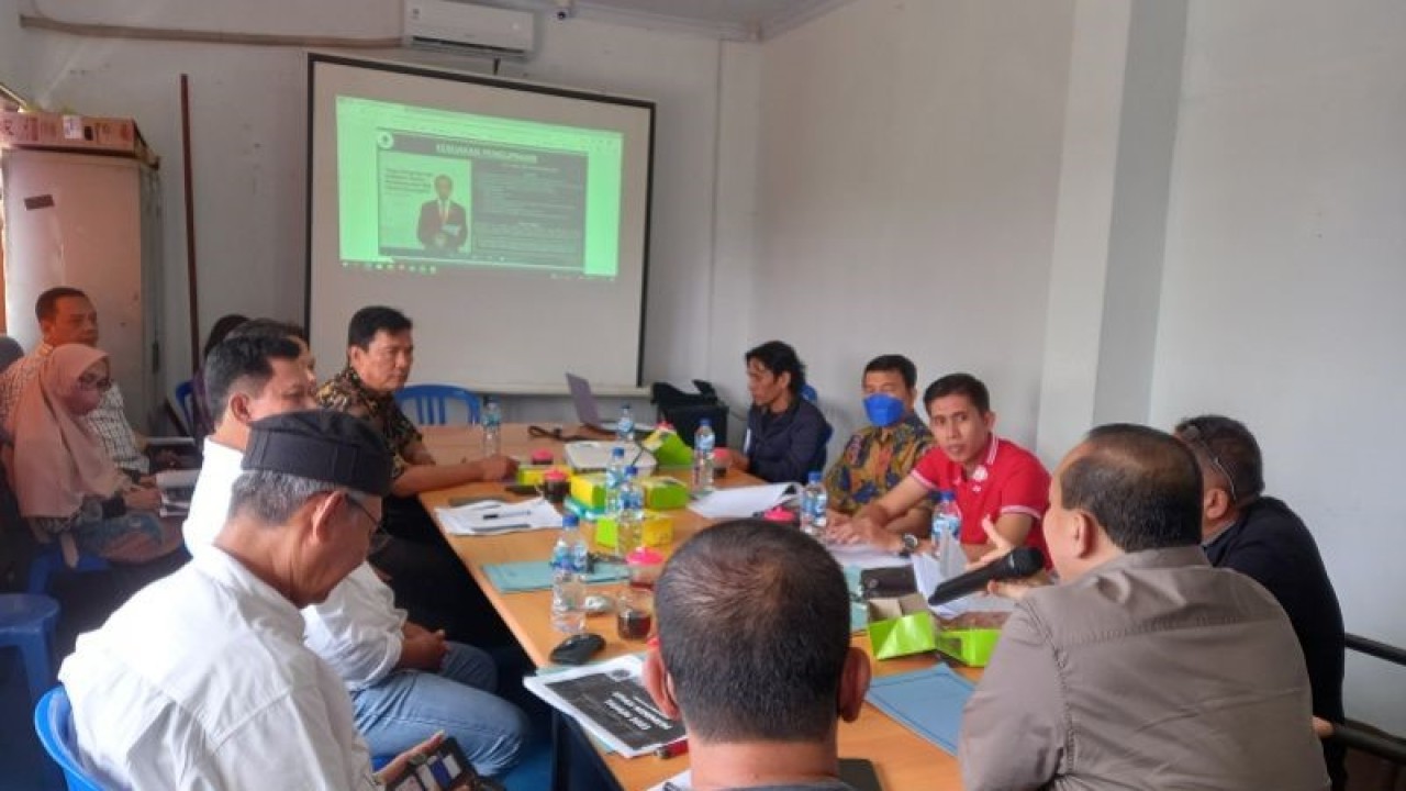 Dinas Ketenagakerjaan dan Transmigrasi Provinsi Bengkulu saat membahas kenaikan UMK. ANTARA/Anggi Mayasari