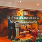 Direktur Eksekutif WWF Indonesia Aditya Bayunanda memberikan sambutan dalam acara China-Indonesia Palm Oil Dialogue di Jakarta, Kamis (8/12/2022)-1670492964