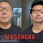 Dua tersangka pengiriman calon PMI secara tidak resmi (ilegal) ke Kamboja. ANTARA/HO-Polsek KKP Batam-1671446854