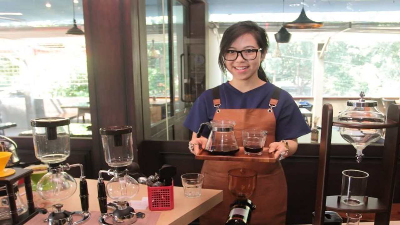 Evani Jesslyn pemilik Strada Coffee (ANTARA/HO)