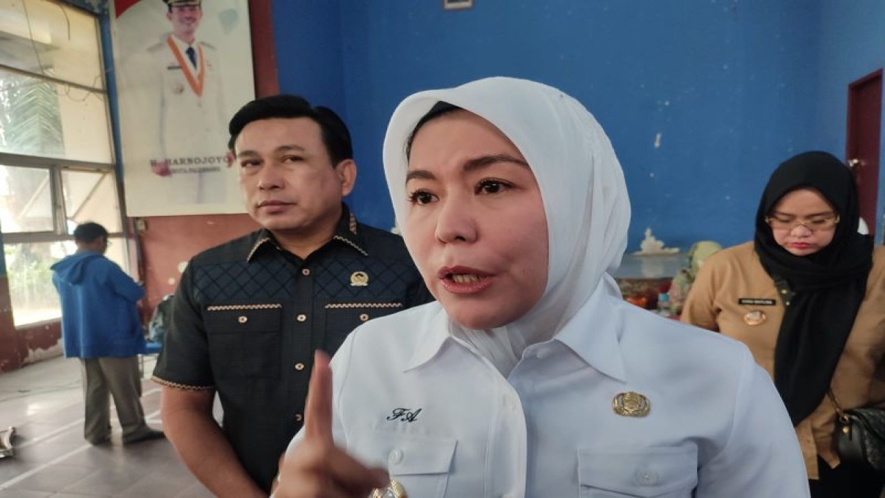 Wakil Wali Kota Palembang Fitrianti Agustinda. (ANTARA/Ahmad Rafli Baiduri)