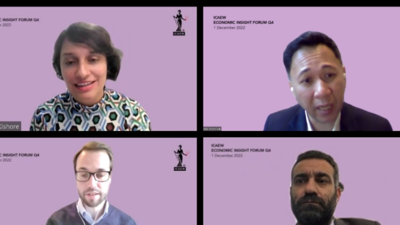 ICAEW Economic Insight Forum Q4 2022 yang digelar secara virtual, Kamis (01/12/2023). (ANTARA/HO-ICAEW)