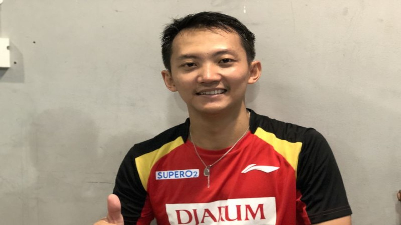 Pebulu tangkis klub PB Djarum Ihsan Maulana Mustofa (ANTARA/Roy Rosa Bachtiar)