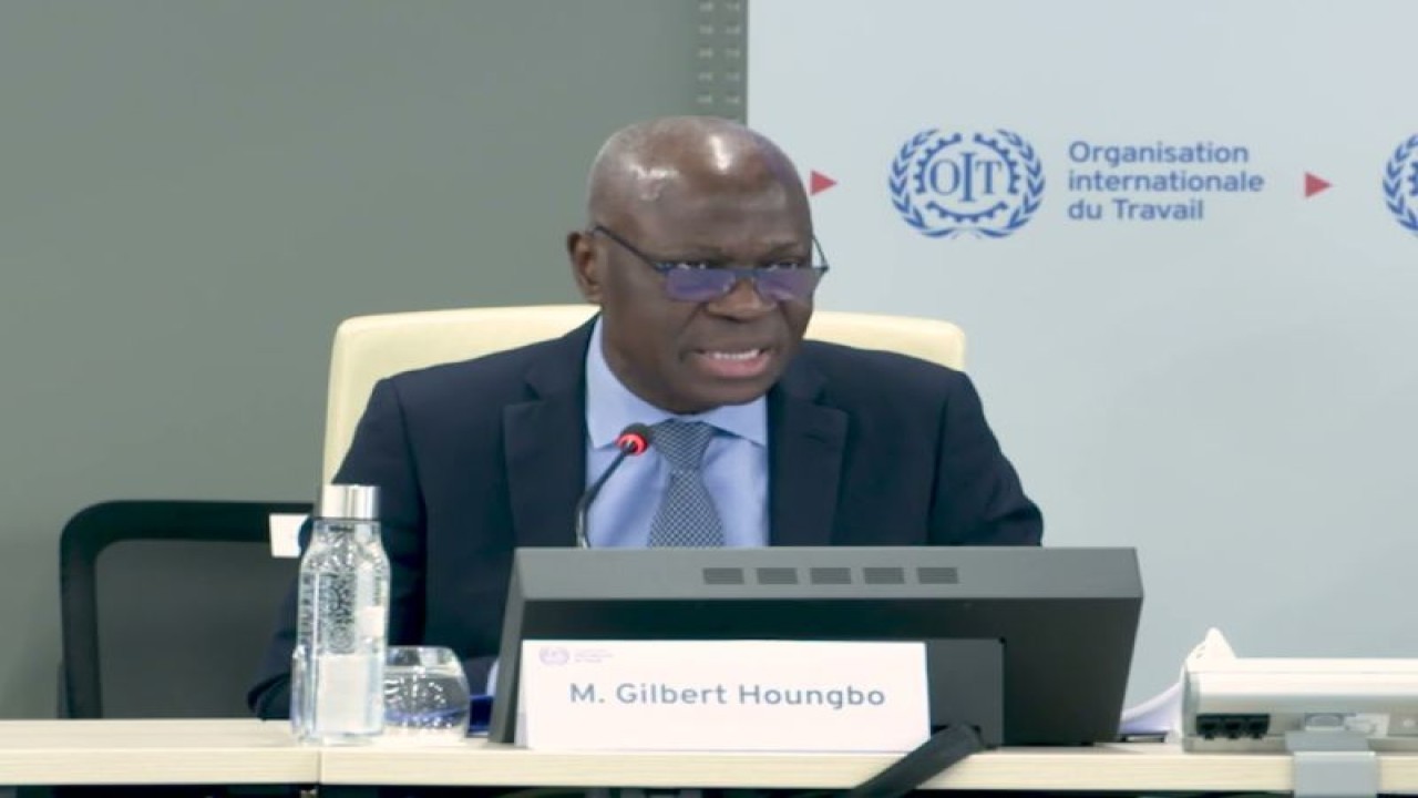 Foto Dokumen: Direktur Jenderal Organisasi Perburuhan Internasional (ILO) Gilbert F. Houngbo. Foto: ILO