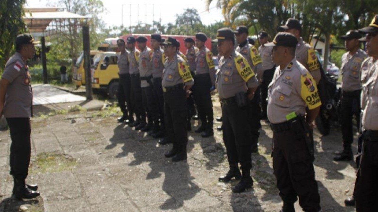 Ilustrasi Aparat kepolisian dari Polres Belu, sedang mengikuti apel bersama.ANTARA/Kornelis Kaha.