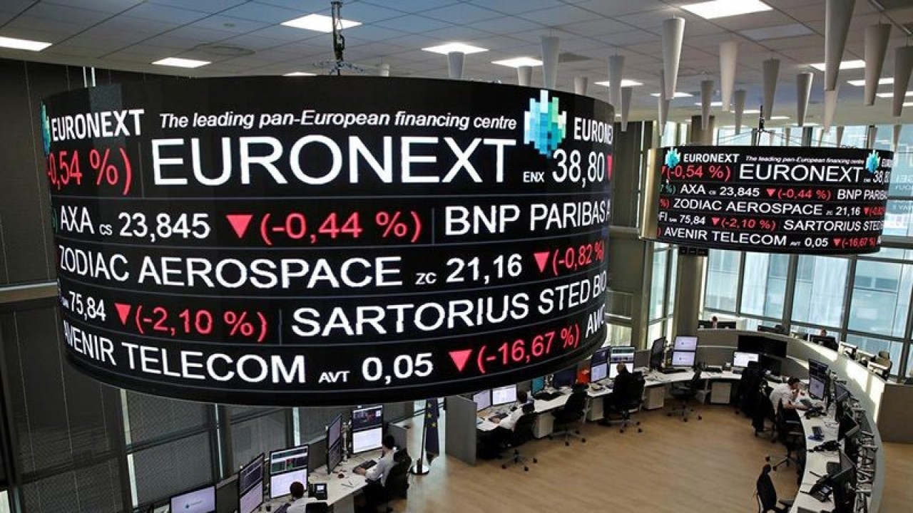 Ilustrasi - Bursa Saham Paris, Prancis ANTARA/Reuters/aa.
